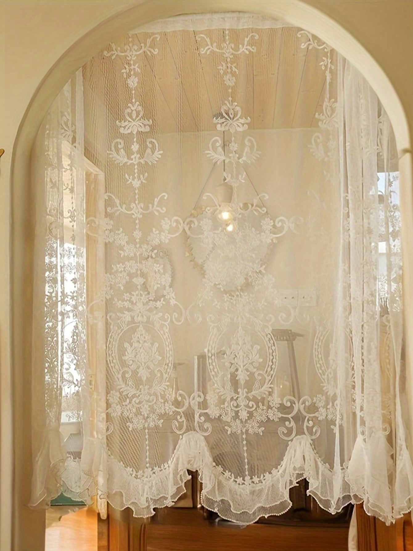 Home Textiles France - 1 adet fransız Vintage inci süslenmiş