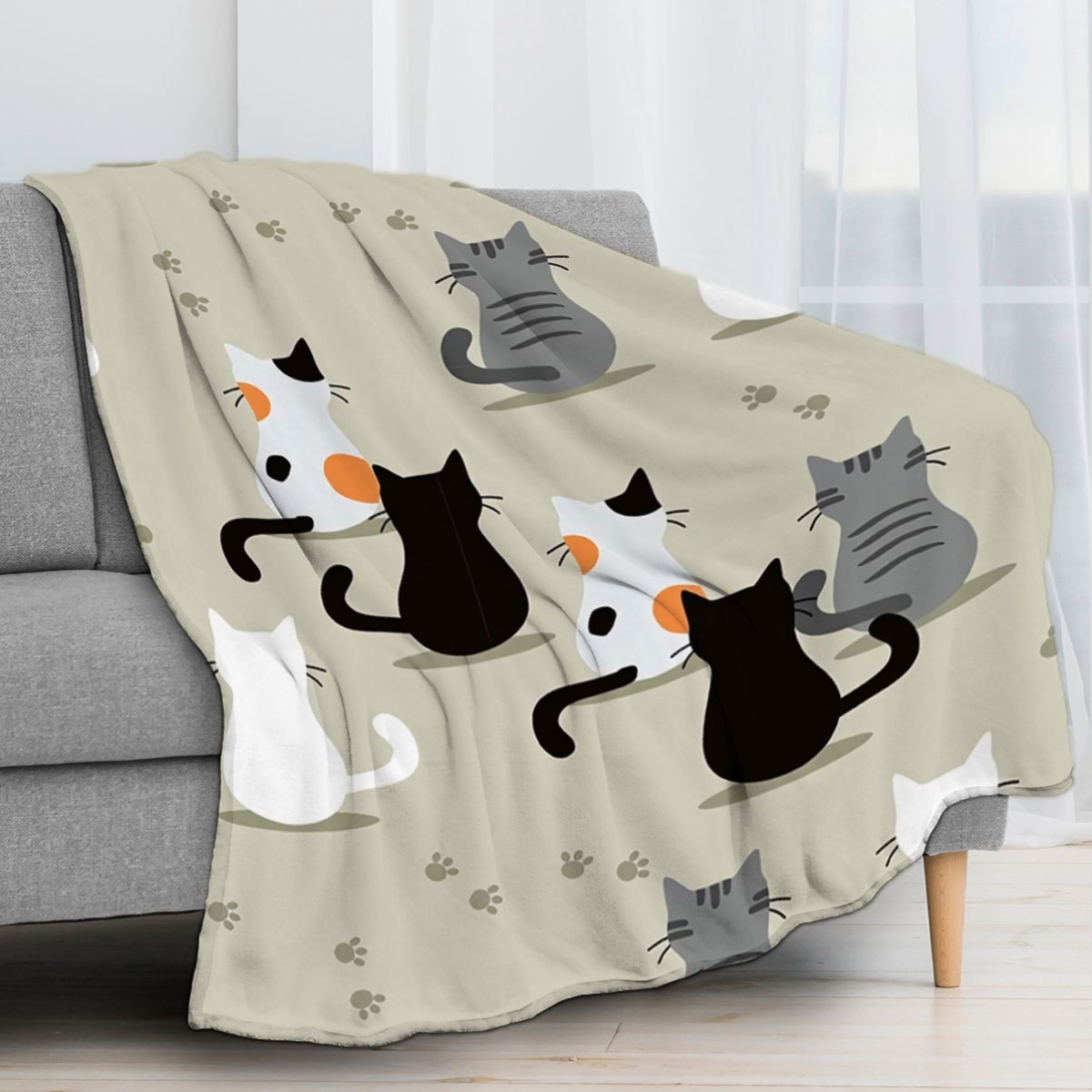 Your Home Textiles - Kedi Desenli Battaniye, Evinize Sıcaklığı Getirmek