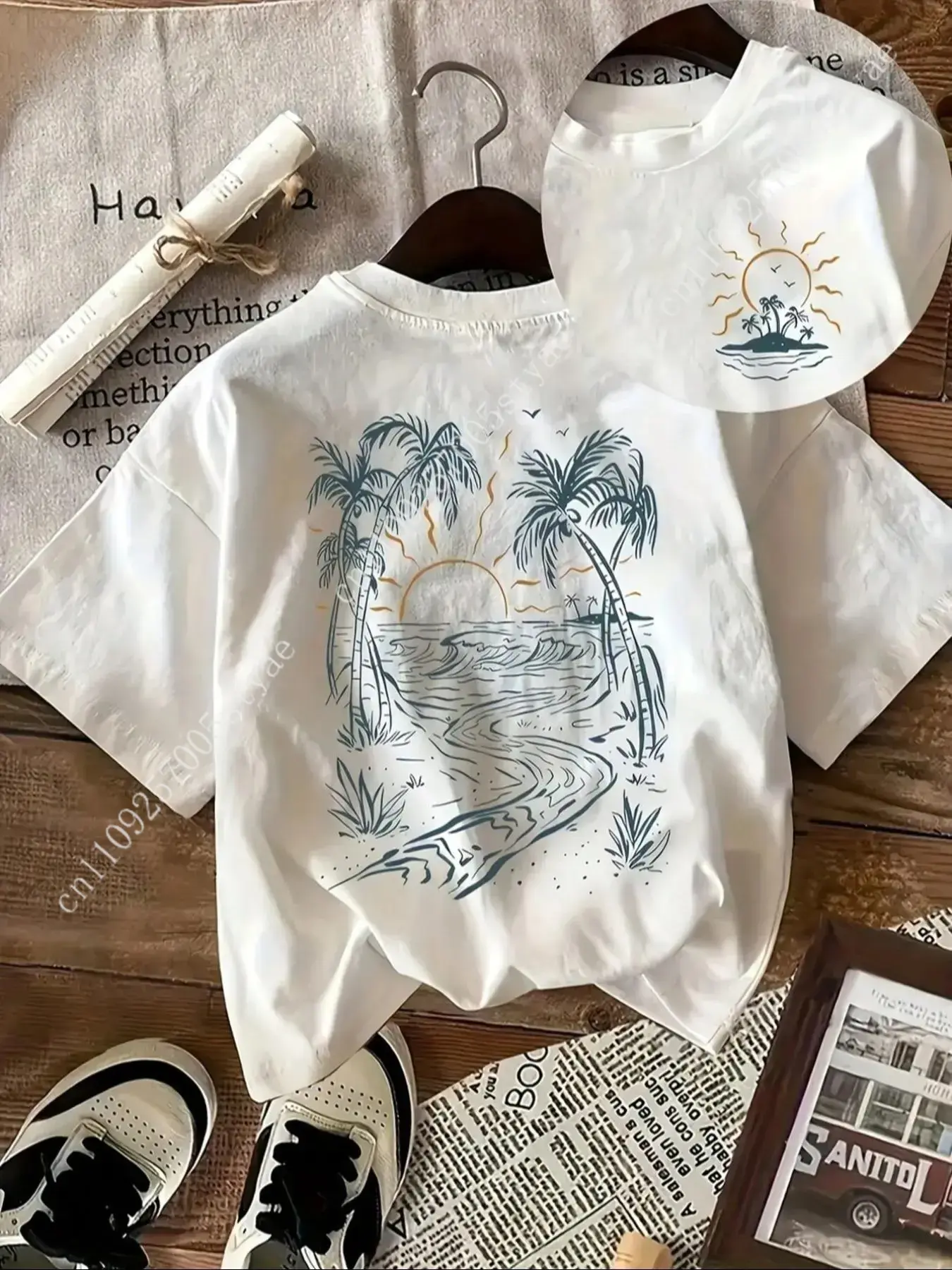 Quilt Cotton Summer - Kadınlar için Hindistan Cevizi Ağacı ve