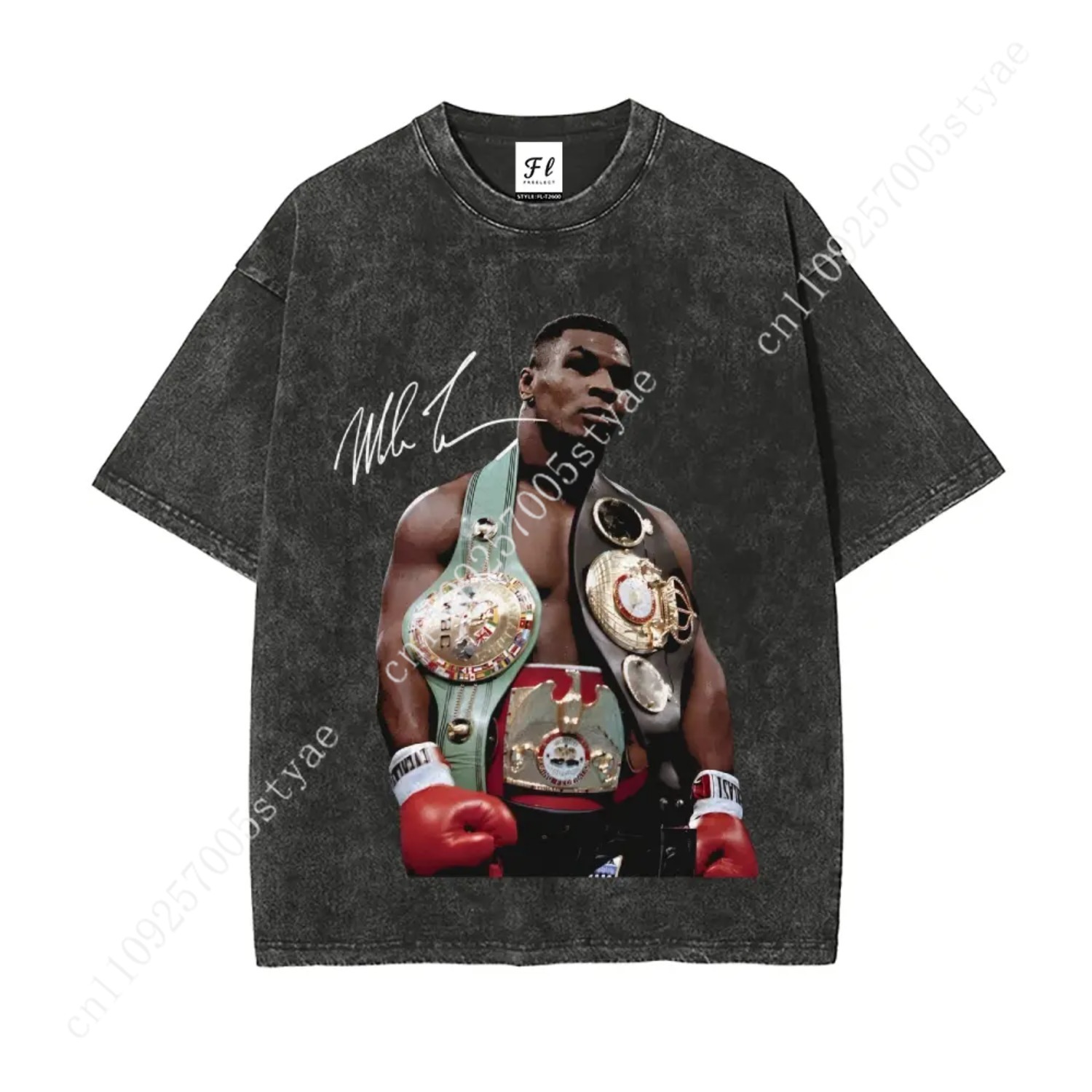 Quilt Cotton Summer - Mike Tyson Tişörtü, 90'lar Vintage Boks