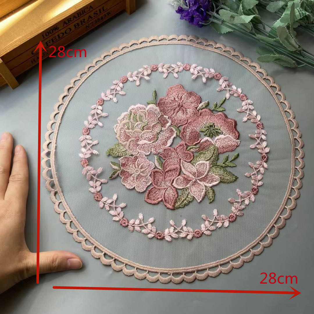 28*28 cm Pembe Dantel Çiçek Ap - Home Textiles Towel incelemesi ve fiyatı