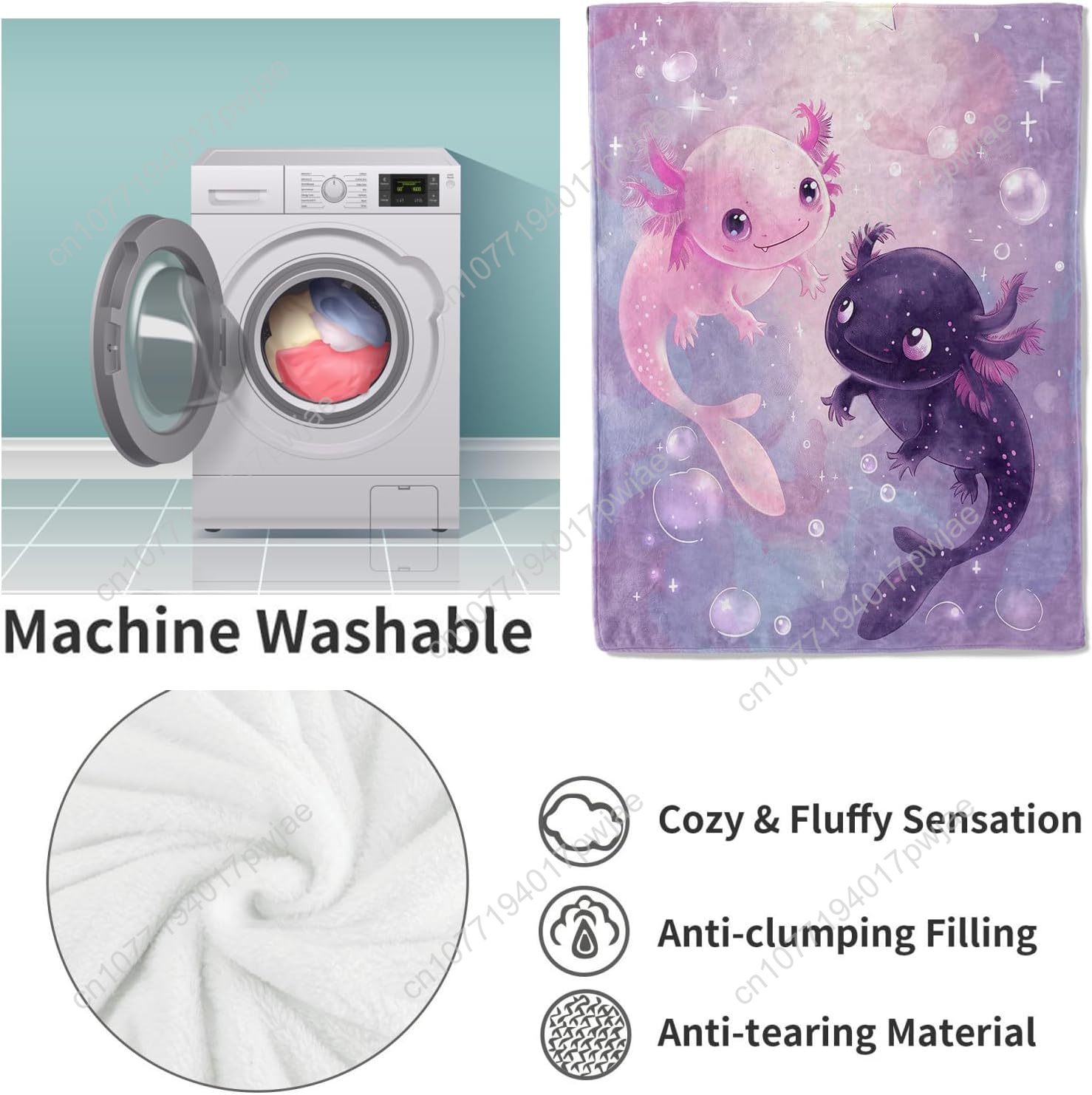 Axolotl Battaniyesi Sevimli Ax - Home Textiles Towel incelemesi ve fiyatı
