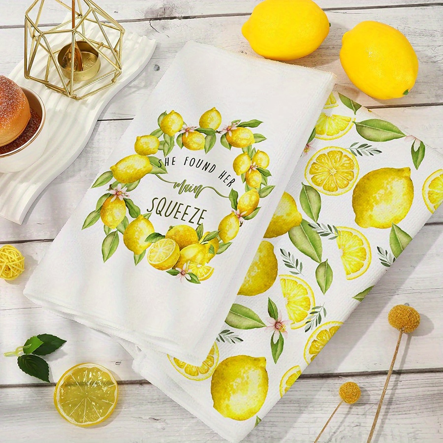 2 Adet, Limon Çelenkli Mutfak  - Home Textiles Towel incelemesi ve fiyatı